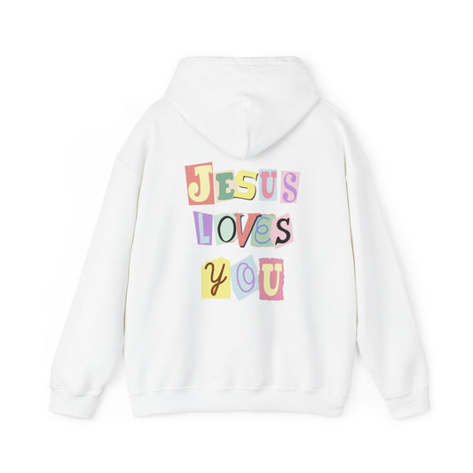 Jesus Loves You: Retro Hoodie (Multiple Colors Available)